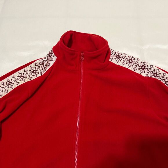 Disney Shopping.com Fleece Jacket Women's Size 4XL Red Mickey Christmas full zip - Picture 5 of 11